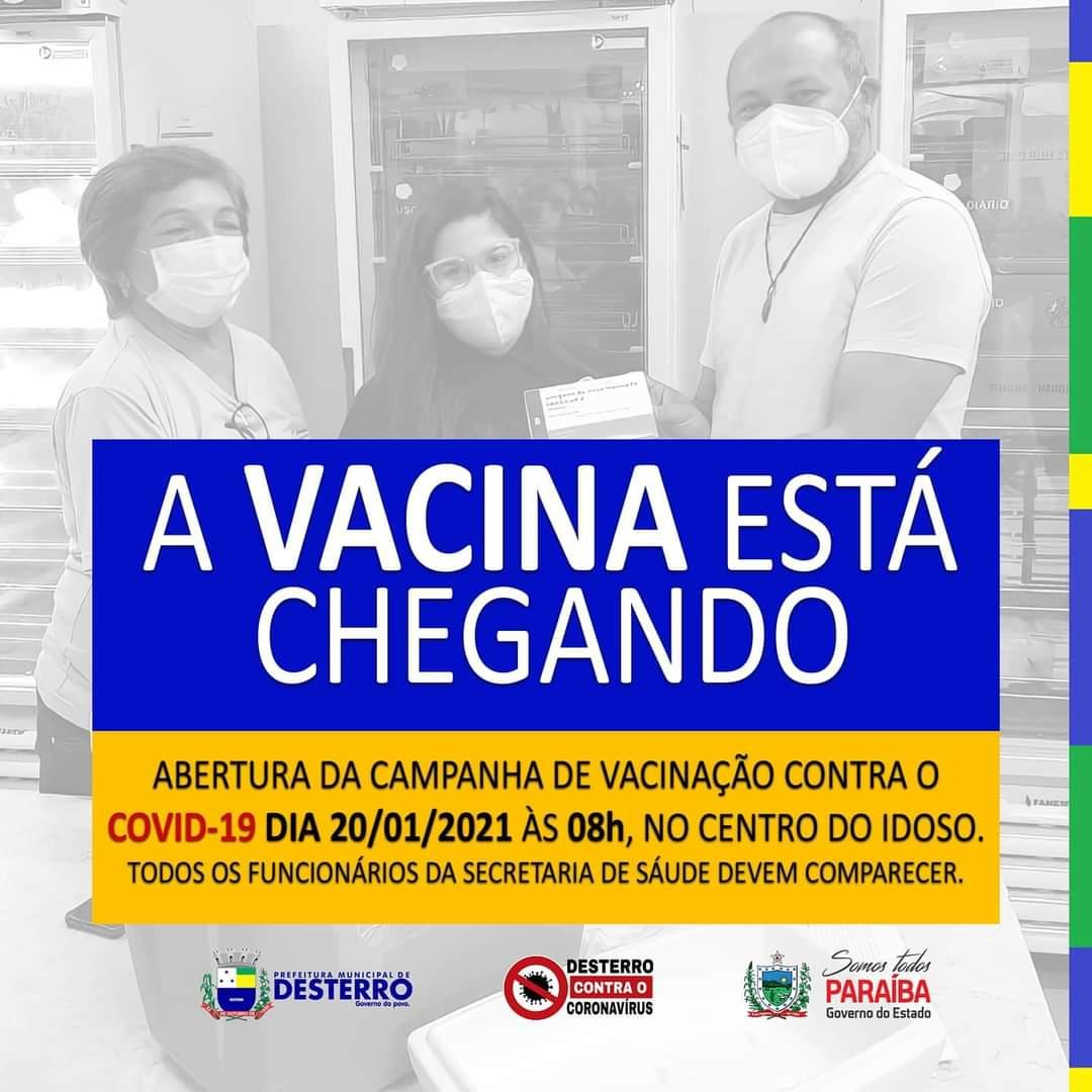 Abertura da campanha de vacinação contra o Covid-19