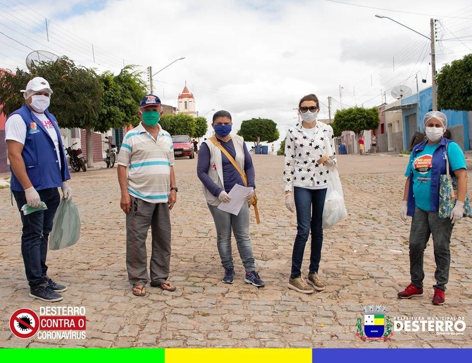 Agora é a vez de Tataíra. Prefeitura realiza distribuição de máscaras e álcool em gel para população do distrito.