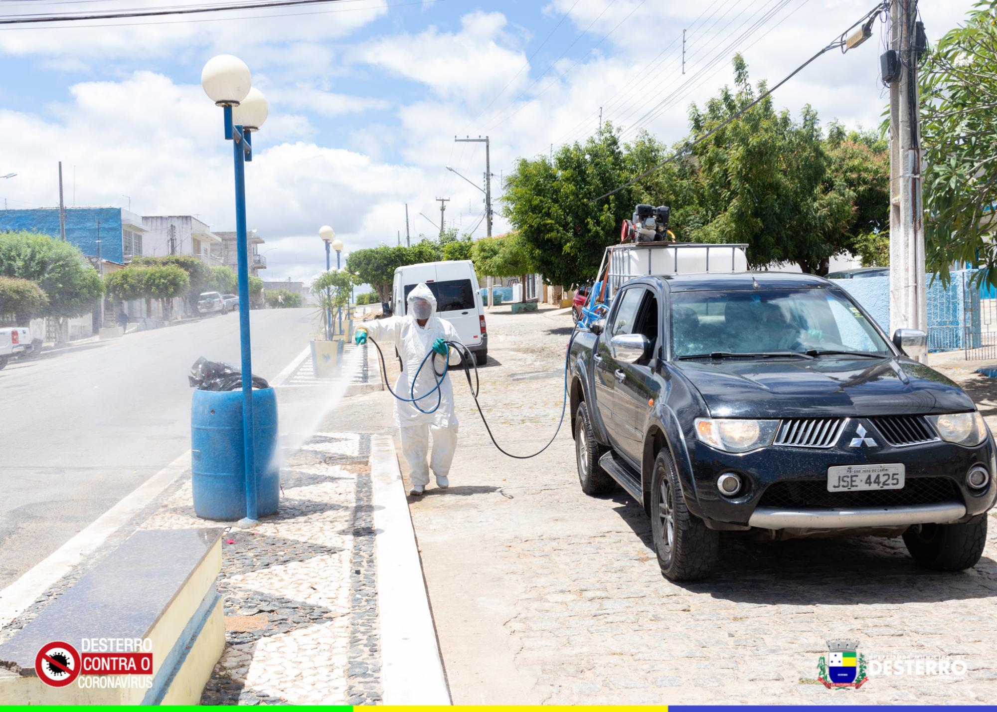 Prefeitura Municipal promove desinfecção total na cidade de Desterro, e inicia enfrentamento a dengue!