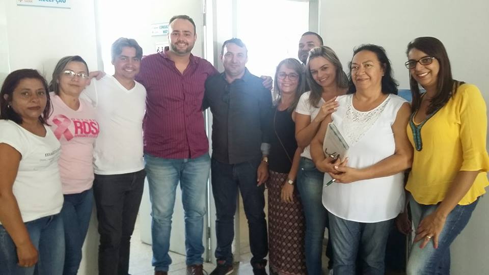 Prefeito Interino visita Unidades de Saúde no município.