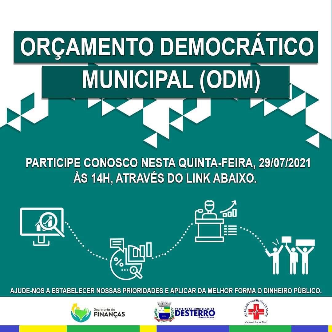 Participe do Orçamento Democrático Municipal
