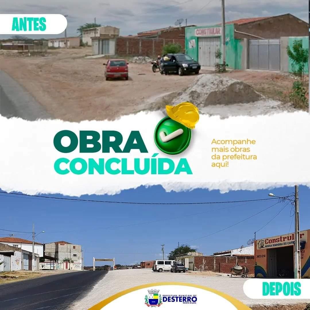 Tem obra concluída!