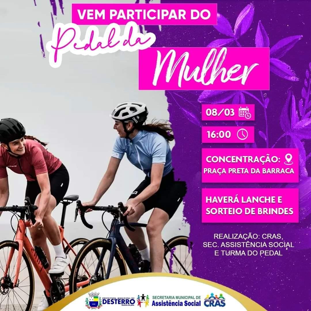 Vem participar do pedal da mulher 2023